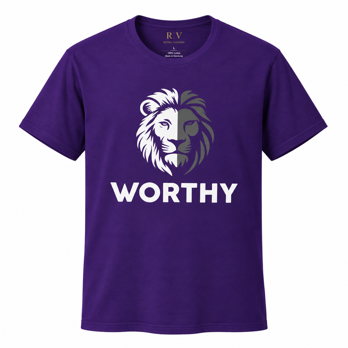 WORTHY Lion Graphic T-Shirt | Unisex Christian Tee
