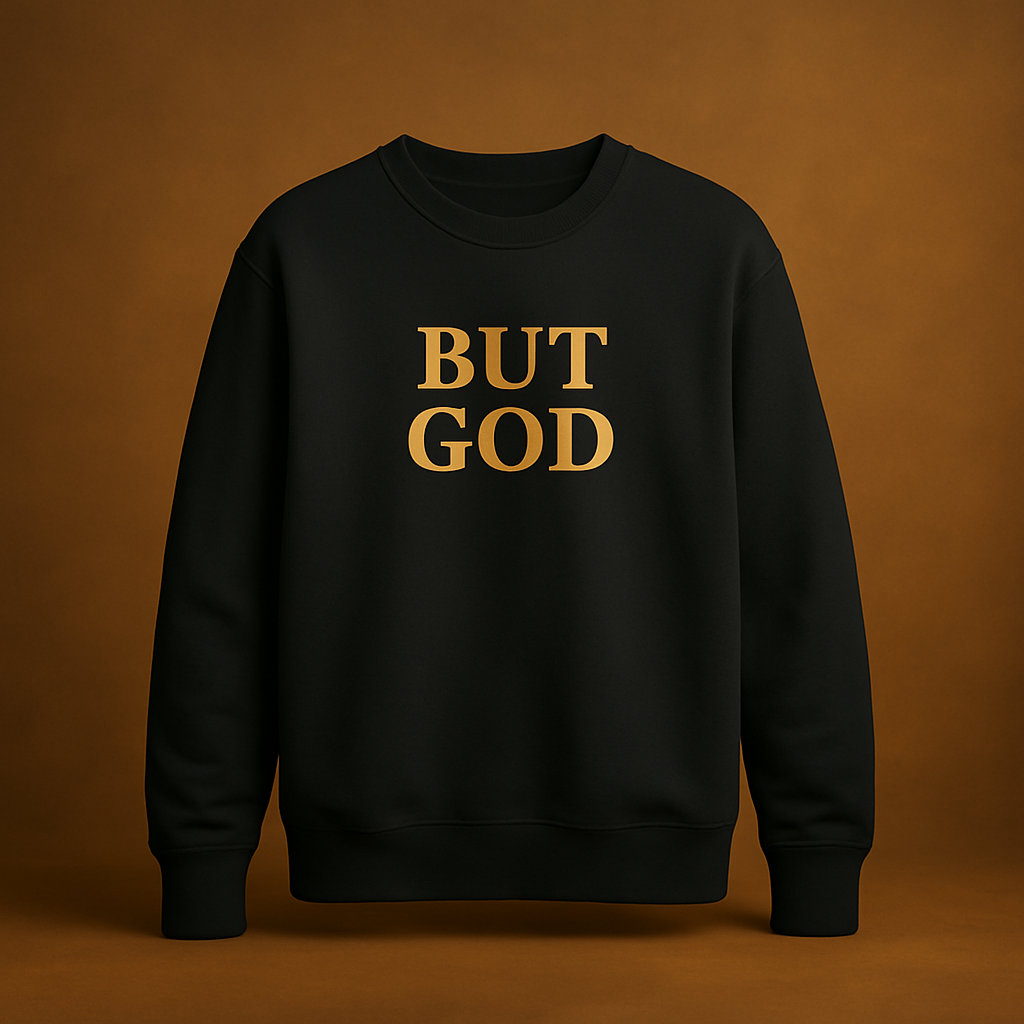 ✨ BUT GOD Crewneck | Heavy Blend Sweatshirt