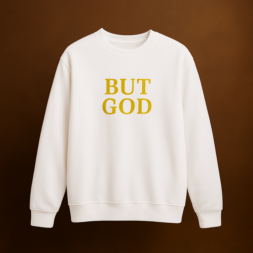 ✨ BUT GOD Crewneck | Heavy Blend Sweatshirt