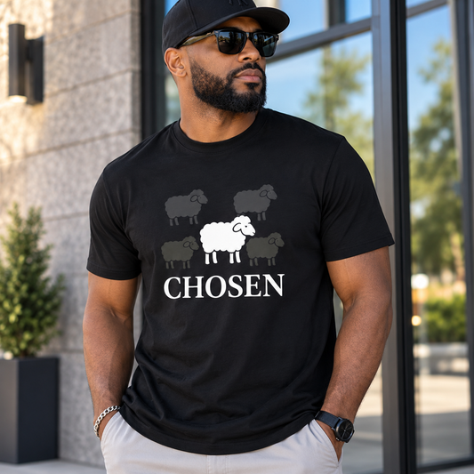 CHOSEN Sheep Graphic T-Shirt | Unisex Christian Tee