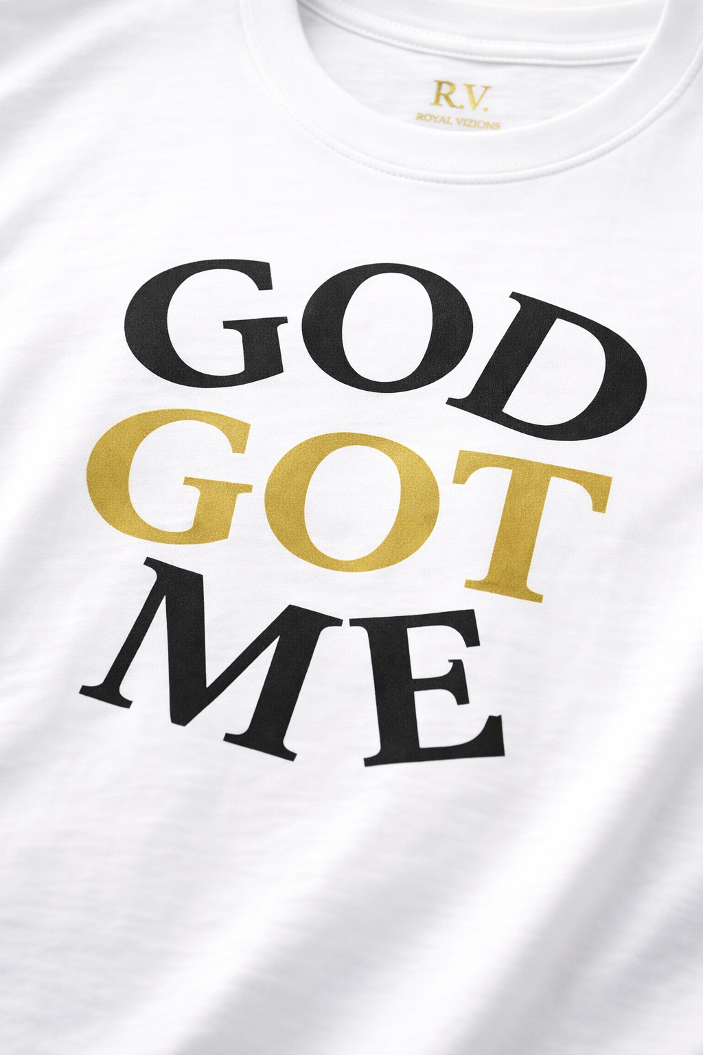 GOD GOT ME Tee – White | Faith You Can Wear