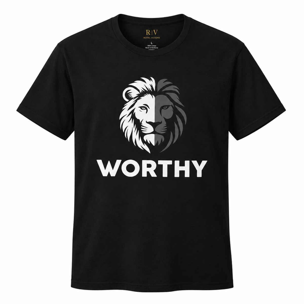 WORTHY Lion Graphic T-Shirt | Unisex Christian Tee